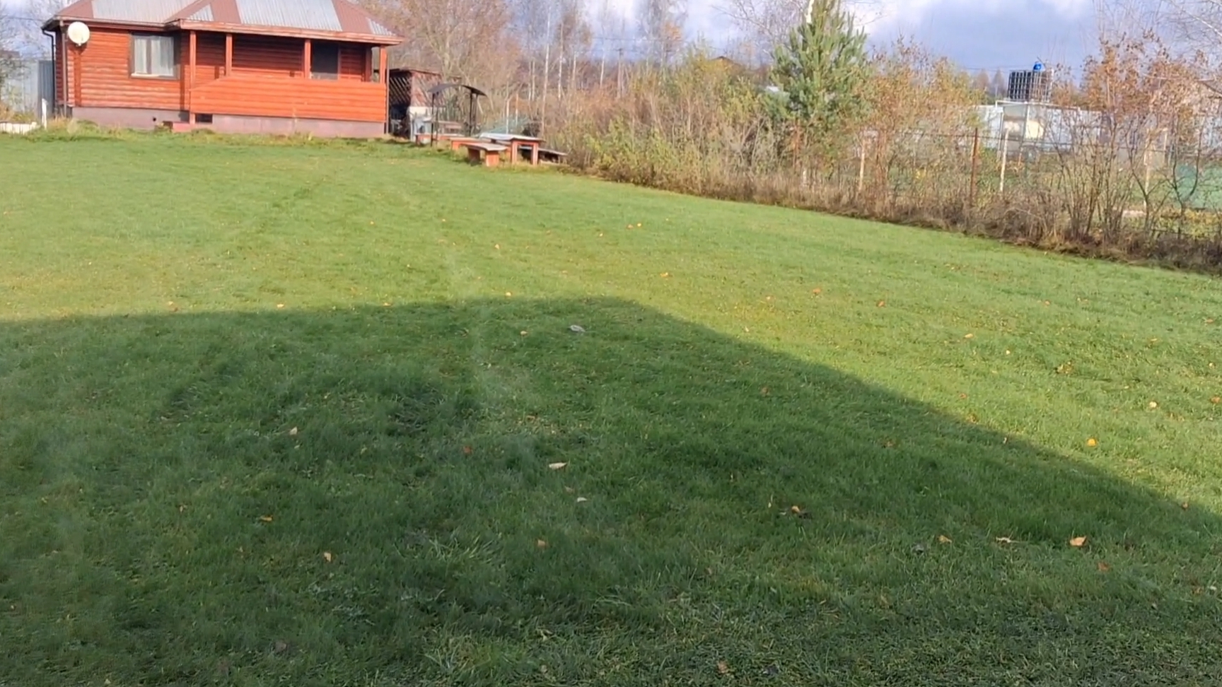 И это конец октября...зелёная трава и солнце...... смотреть онлайн