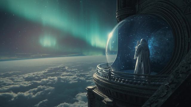 Observatory Above the Clouds 🌌 2 Hour Ethereal Ambience Floating Island & Star Filled Sphere Calm смотреть онлайн
