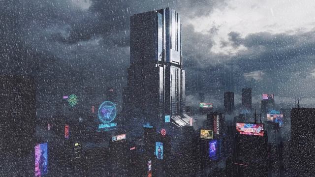 T O W E R ｜ BladeRunner Ambient Rain ｜ Memory Static Broadcast 010 (Evolving Soundscape for Escape)