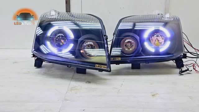 Nissan X-Trail 30 тюнинг фары от Ledstudio смотреть онлайн