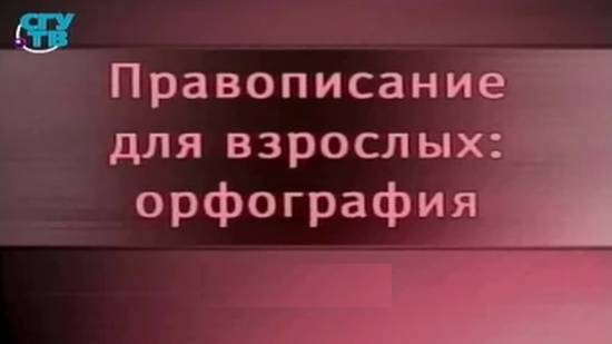 Орфография # 10. Правописание приставок, "ы", "и", "ъ" и "ь" и служебных частей речи смотреть онлайн