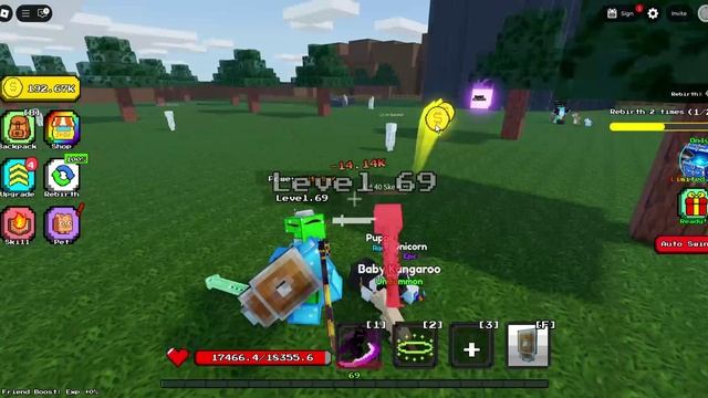 играю в роблокс режим Slasher Blade Loot (Добыча лезвий убийцы) (короткая версия)