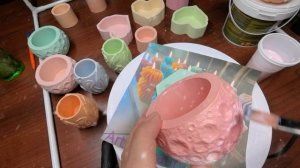 Пропитка грунтом гипсовых изделий. Ручная работа.