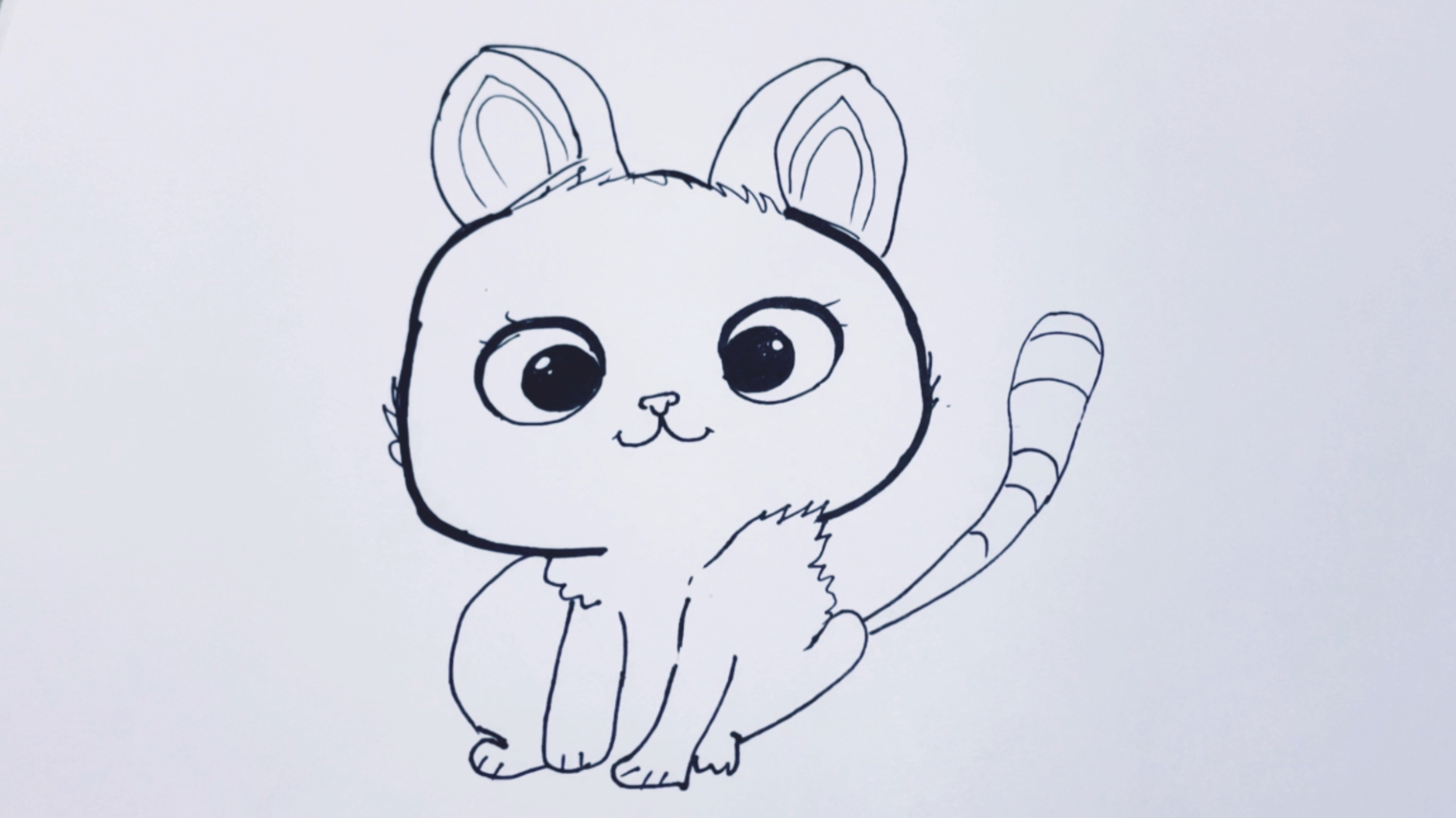 Котёнок. 🐱 Рисуем Вместе. смотреть онлайн