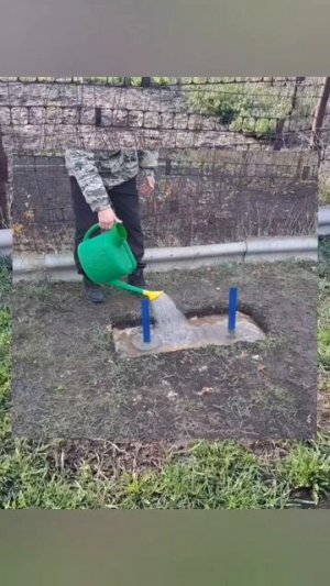 Первый эксперимент с морозным пучением и сваями