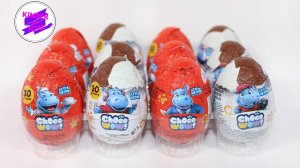 "Маленькие бегемотики", Сюрпризы-игрушки в шоколадных яйцах, собираем серию и ищем редкую игрушку!