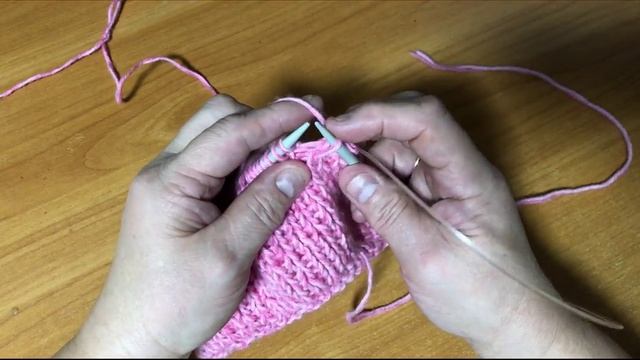 Мастер-класс как связать фиксированный отворот на шапке резинка1Х1 смотреть онлайн