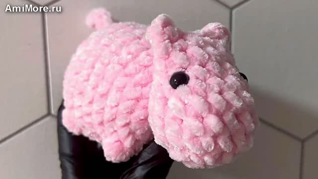 Амигуруми: схема Бегемот | Игрушки вязаные крючком смотреть онлайн