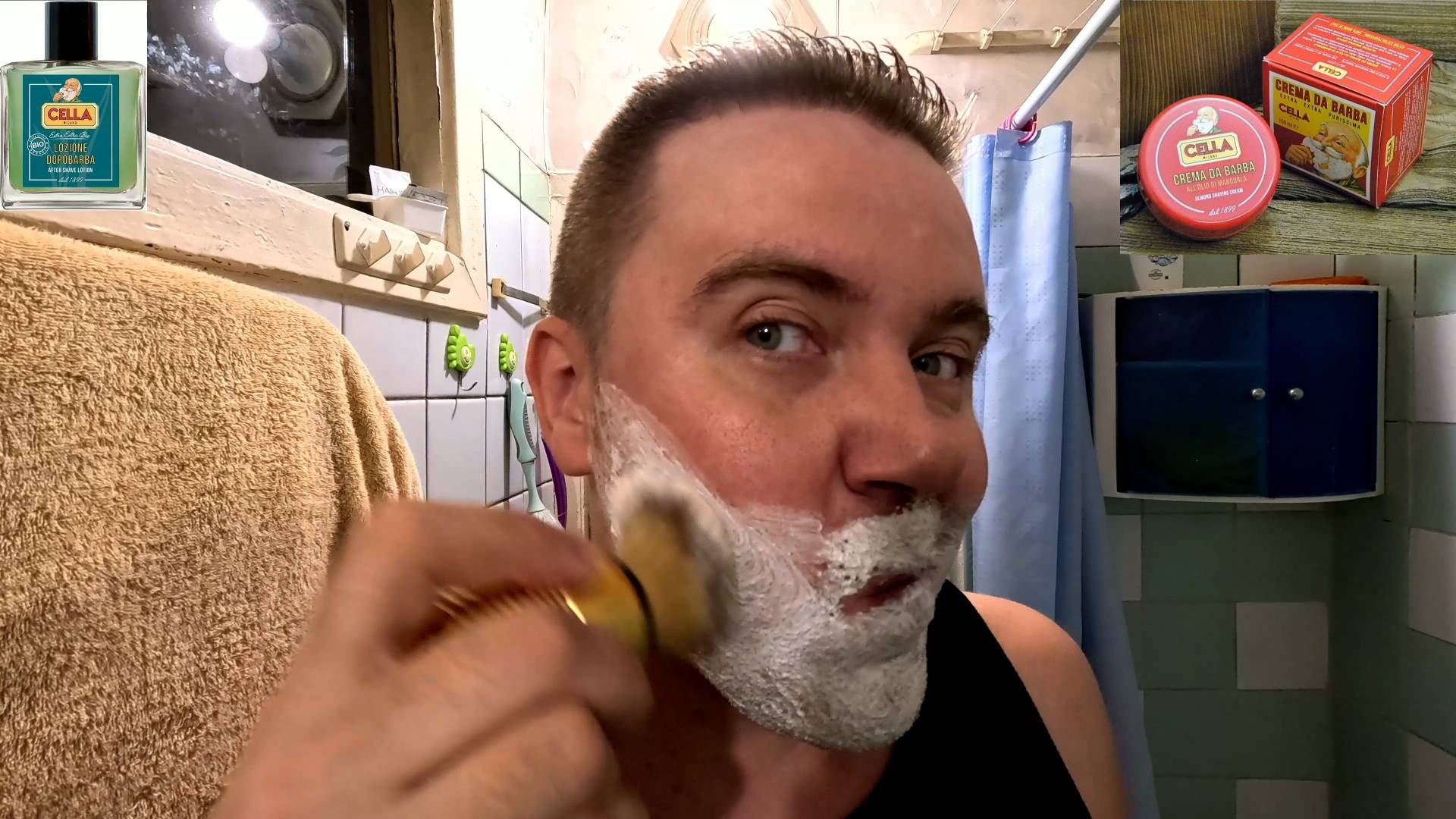 Влажное Классическое Бритье ( Итальянское бритье Cella Миндаль Лосьен Сеlla Aloe VERA ) смотреть онлайн