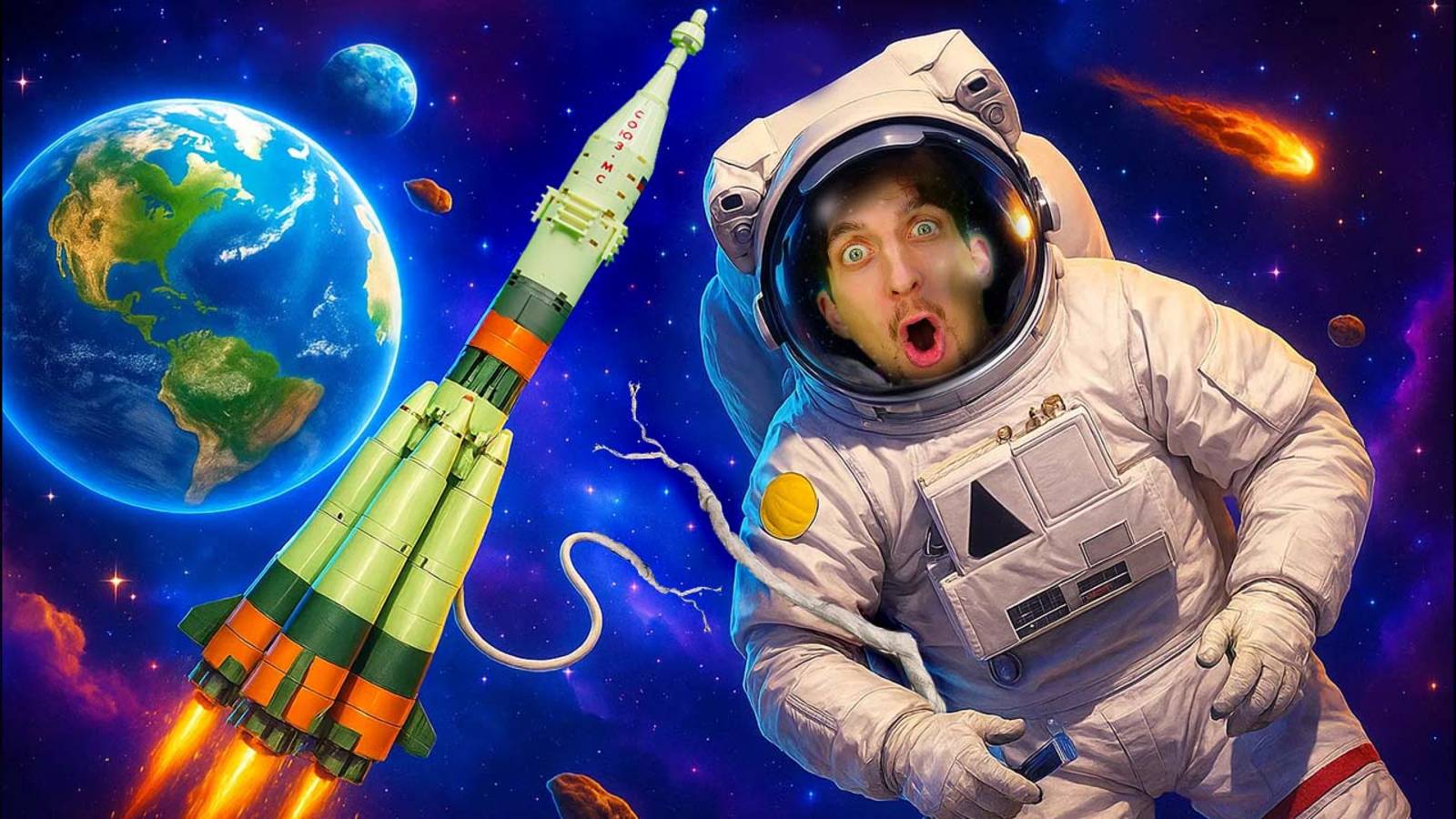 Игрушки для мальчиков. Конструктор Роскосмос Ракета-носитель Союз готова к запуску! смотреть онлайн