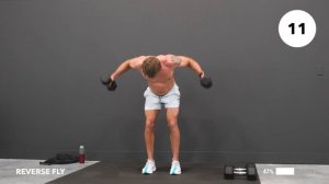 30-минутная тренировка спины и бицепсов с гантелями дома