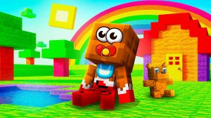 🍼ЛЁНЯ СТАЛ НЕПОСЛУШНЫМ РЕБЁНКОМ!😱 ВСЁ ПРЕВРАТИЛОСЬ В ДЕТСКИЙ САД! МАЙНКРАФТ