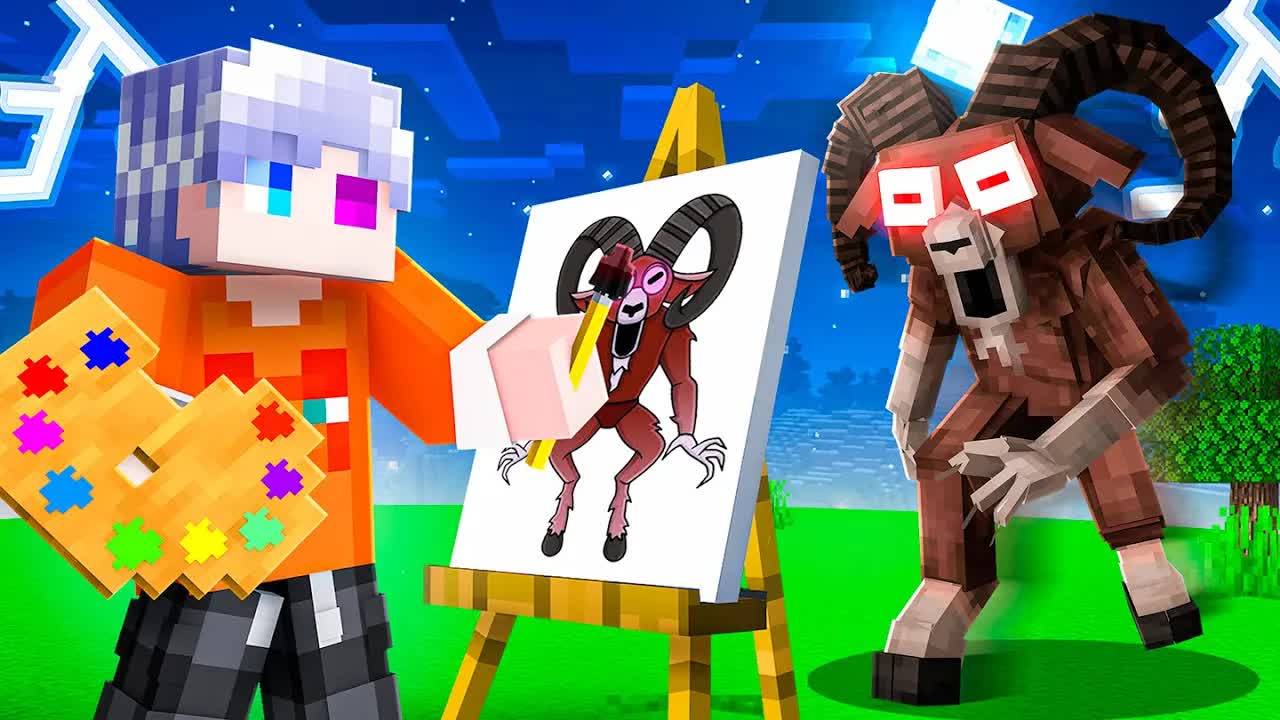 😨 Майнкрафт но РИСУНКИ из 99 Ночей в Лесу СТАНОВЯТСЯ ЖИВЫМИ в БИТВЕ МОБОВ! смотреть онлайн