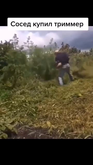 когда сосед купил новую косу 😆😆😆 смотреть онлайн