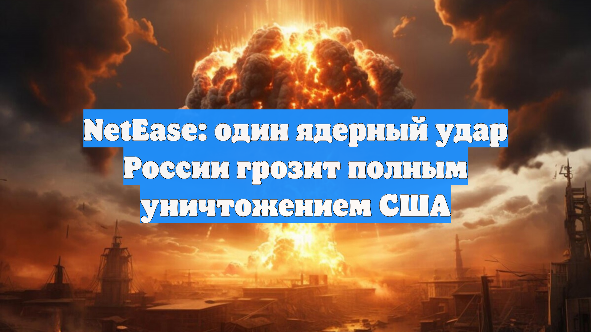 NetEase: один ядерный удар России грозит полным уничтожением США