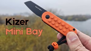 Складной нож Kizer Mini Bay в стиле Lego и Helloween