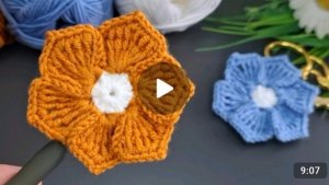 Шикарный цветочек крючком😍 #все_в_жизни_связано #вязаниекрючком #всевжизнисвязано