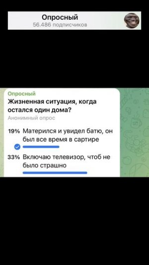 Жизненная ситуация, когда остался один дома?