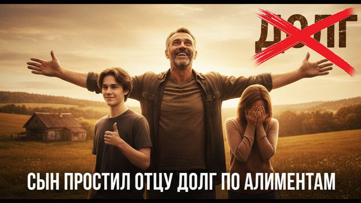 Сын вырос и простил отцу долг по алиментам. Это как?!