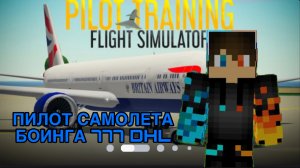 РОМАН ПРО 2021 ПИЛОТ САМОЛЕТА БОИНГА 777 DHL В ROBLOX