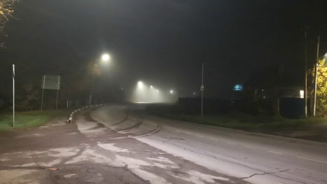 Сальск переезд Ленина - Шолохова ночь туман