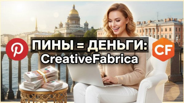 Pinterest + Creative Fabrica 2025–2026 как я монетизирую пины — регистрация, партнёрская ссылка, $