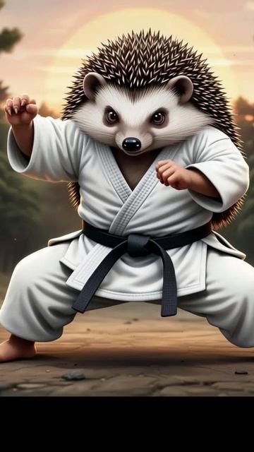 Песня, ёж каратист