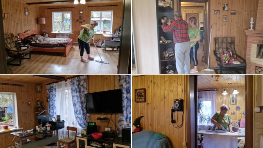 ВСЁ, УБРАЛИСЬ И ПОВЕСИЛИ НОВЫЕ ТЮЛИ И ШТОРЫ. смотреть онлайн