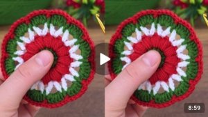 Круглый мотив крючком #всевжизнисвязано #вязаниекрючком