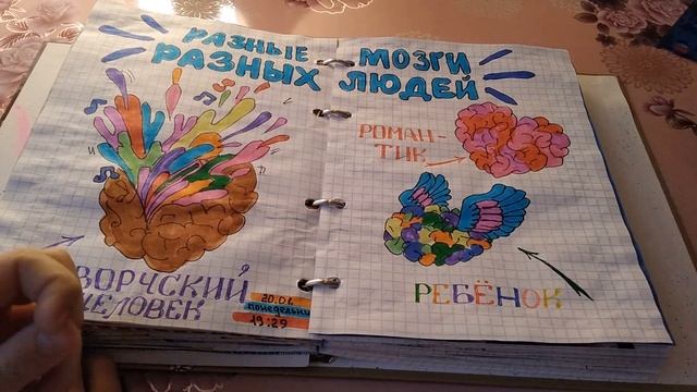 Обзор ЛД № 2. 45 новых разворотов в личном дневнике. Идеи разворотов для ЛД. смотреть онлайн