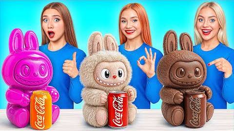 Мармеладная еда Vs Настоящая еда Vs Шоколадная еда Челлендж | Съедобная Битва от Candy DO