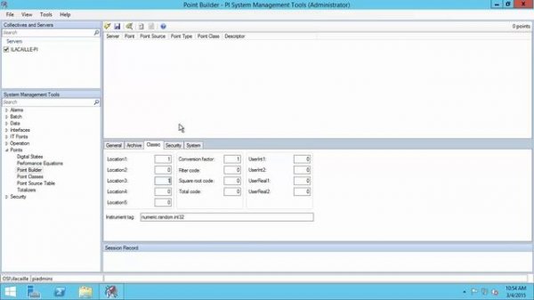 6. OSIsoft： Create PI Points for the PI Interface for OPC DA with PI SMT & PI Builder