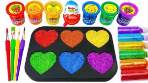 ИГРАЕМ В СЛАЙМЫ ЗАЛИВАЕМ В ФОРМЫ СЕРДЕЧЕК ВИДЕО ДЛЯ ДЕТЕЙ ДЕТСКИЙ КАНАЛ ИГРАЛКИ-ЗАЛИПАЛКИ