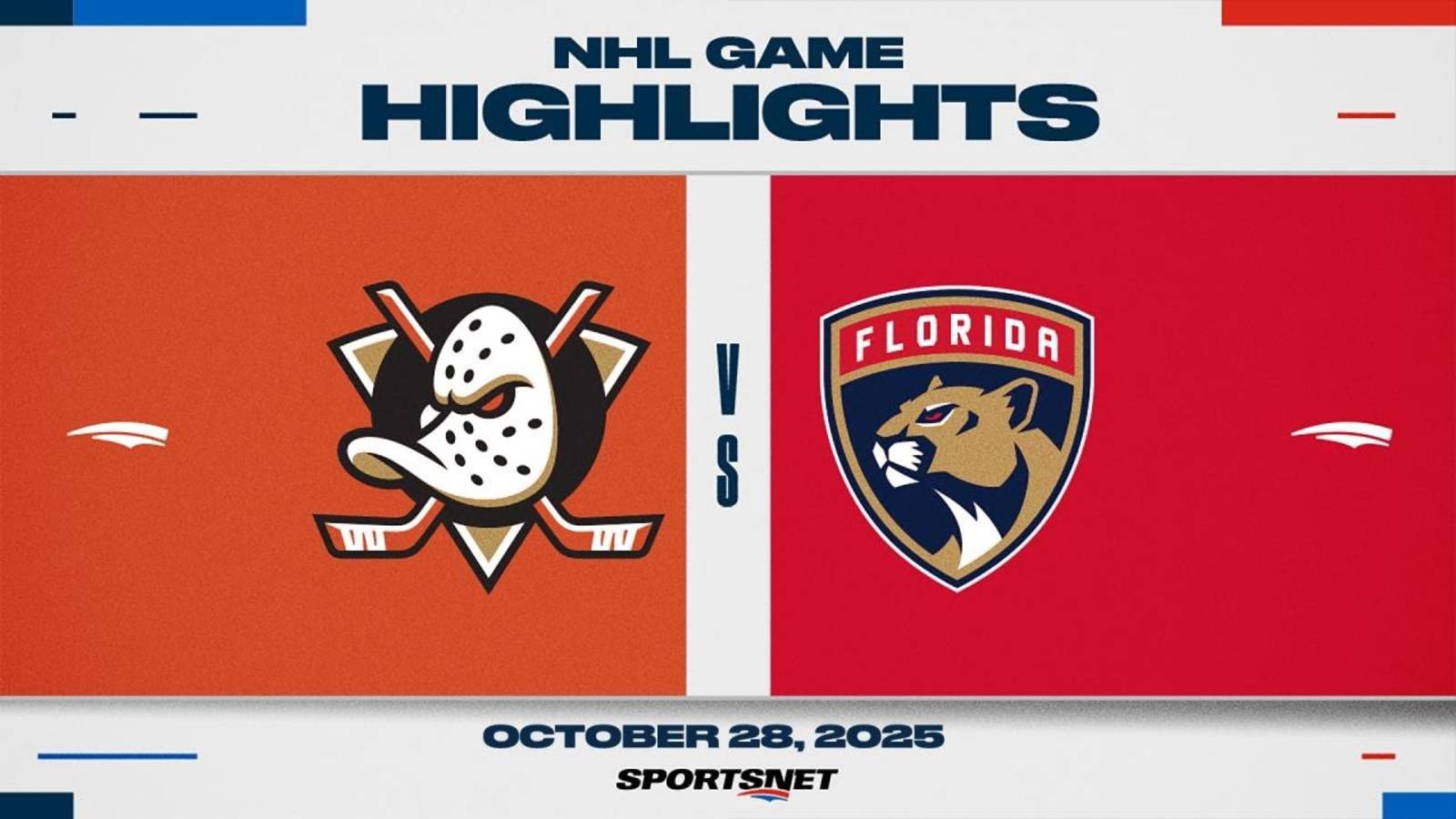 NHL Highlights ｜ Ducks Vs. Panthers - October 28, 2025