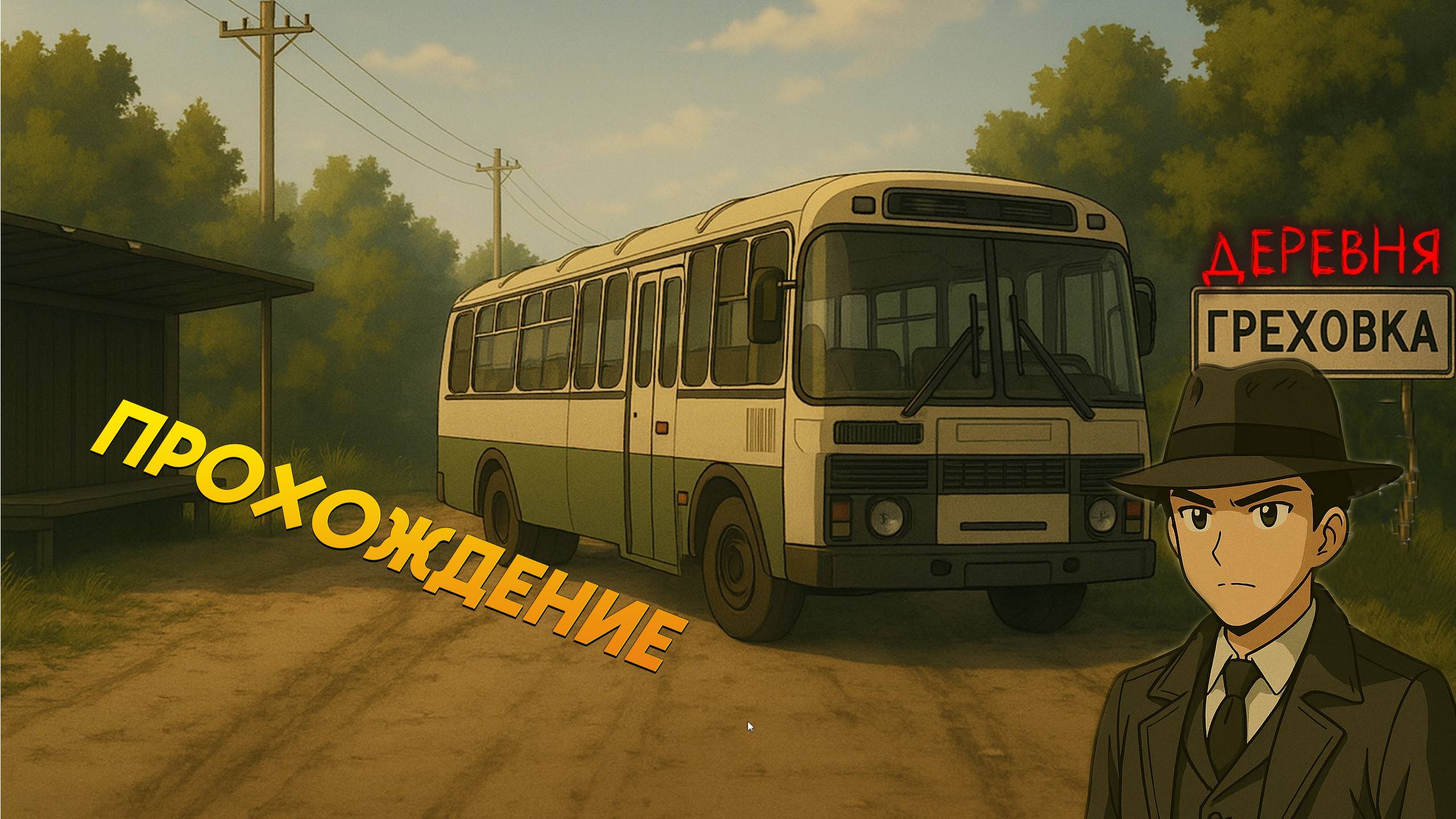 Деревня Греховка. Визуальная новелла. Прохождение. смотреть онлайн