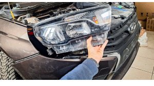 Как снять фару без снятия бампера - Лада Веста