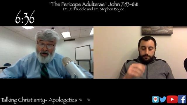 Debate Dr. Jeff Riddle and Dr. Stephen Boyce  ~John 7_53-8_11 The Pericope Adulterae~