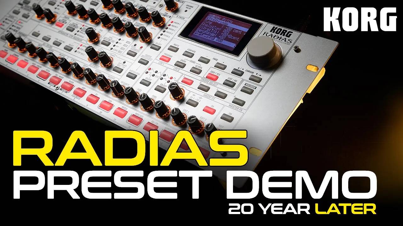 Korg Radias 20 Years Later: Still Sounds Incredible! Preset Demo (No Talking)