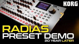 Korg Radias 20 Years Later: Still Sounds Incredible! Preset Demo (No Talking)