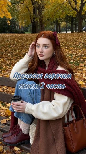 Прическа горячим клеем 2 часть