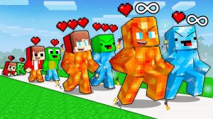 Майзен: ЛЕДЯНОЙ Майки и ЛАВОВЫЙ Джей Джей - Жизненный цикл - Анимация для Майнкрафта