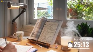 5 часов STUDY WITH ME ｜ Calm Piano｜ Sunny Day ｜ Pomodoro 50-10