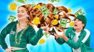 Богатые vs Бедные: Игра в Кальмара 🔥 Экстремальный челлендж | 123 GO!