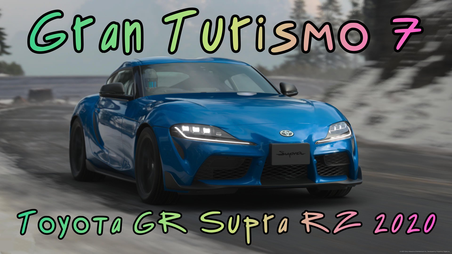 Toyota GR Supra RZ 2020 — сила, стиль и скорость в мире Gran Turismo 7. смотреть онлайн