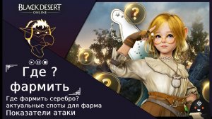 БДО: Обзор [BDO] Показатели атаки, актуальные споты, где фармить серебро?