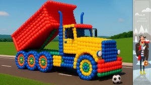 Мультики для детей. Трансформация ярких шариков в машинки. Смешная девочка. Мультики для малышей