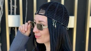 Шапка Сетка крючком / Шапка Паутинка