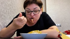 Покушала у доченьки/Перчик с макарошками/Мукбанг