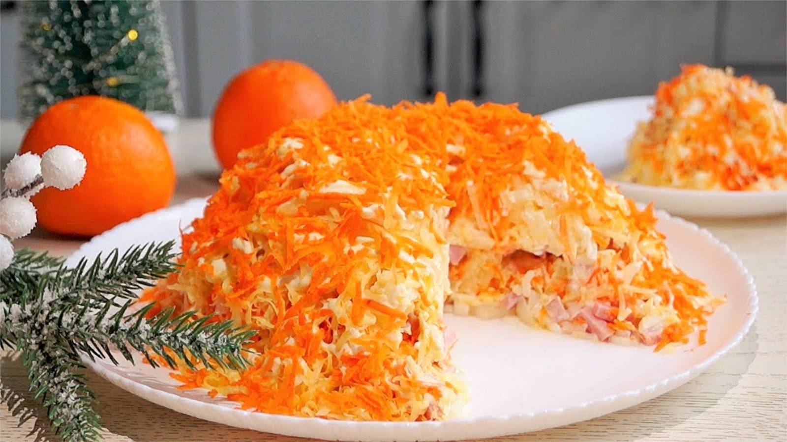 Лёгкий, нежный салат "Французский" на праздничный стол. Очень вкусный салат на Новый год смотреть онлайн