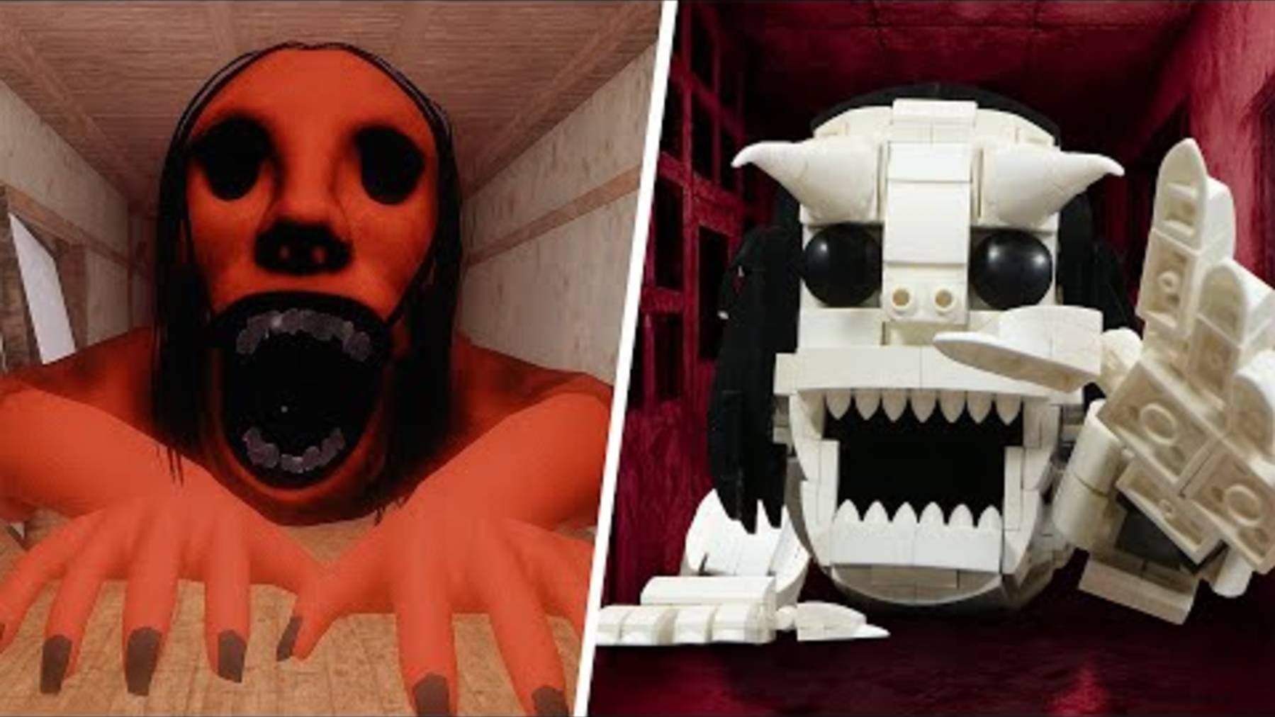 ПЕТА ПЕТА Роблокс Жуткий Краулер Охотится из Lego School Of Nightmare На всех уровнях с предупрежден смотреть онлайн